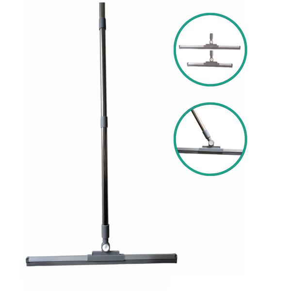 Rodo Vassoura Mágica De Silicone 36 Cm Cabo De 160cm Flytex Imagem de Rodo Vassoura Mágica De Silicone 36 Cm Cabo De 160cm Flytex