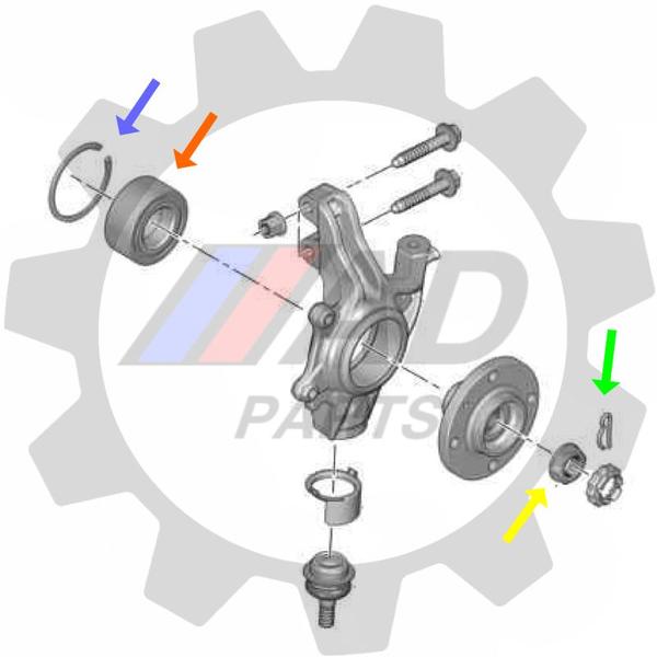 Imagem de Rolamento de Roda Dianteira PEUGEOT 405 1987 até 1996