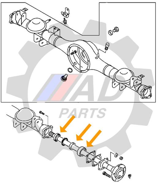 Imagem de Rolamento de Roda Traseira MITSUBISHI Pajero TR4 2003 até 2014