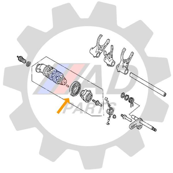 Imagem de Rolamento Eixo Trambulador Yamaha XT 600E Kit