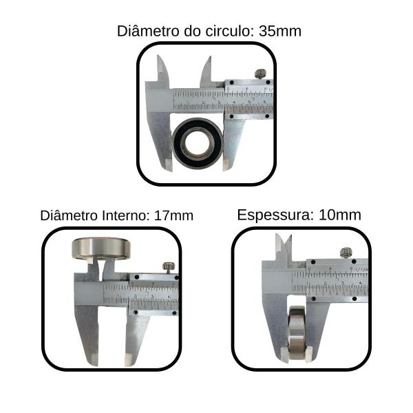 Imagem de Rolamento Esfera 6003 2RS P/Betoneira 150L Prime - Menegotti