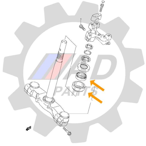 Imagem de Rolamentos Caixa Direção SUZUKI Boulevard 1500
