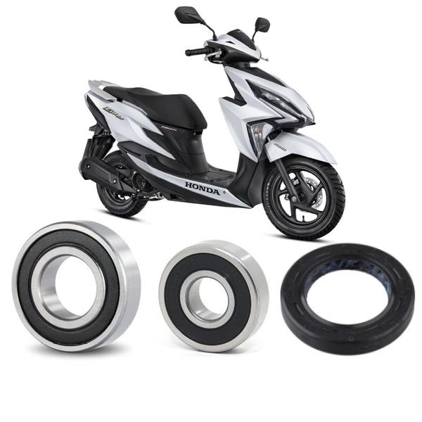 Imagem de Rolamentos Eixo Roda Traseira Honda Elite 125 kit