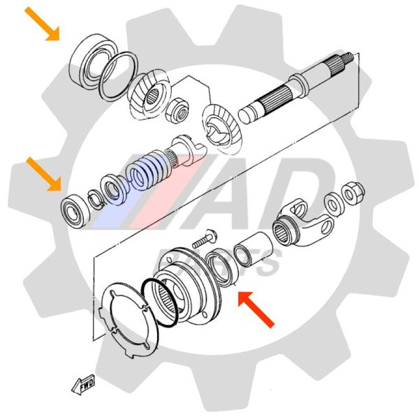 Imagem de Rolamentos Transmissão YAMAHA Virago 535 Intermediário