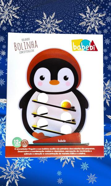 Imagem de Rolando Bolinha com o Pinguim Babebi Brinquedo Infantil Educativo