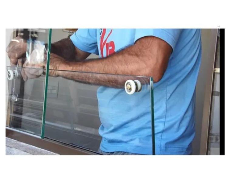 Roldana box janela porta vidro temperado blindex kit 2 pcs - WR Imagem de Roldana box janela porta vidro temperado blindex kit 2 pcs
