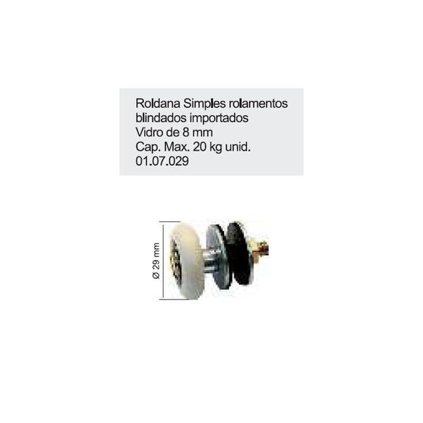 Roldana box janela porta vidro temperado blindex kit 2 pcs - WR Imagem de Roldana box janela porta vidro temperado blindex kit 2 pcs