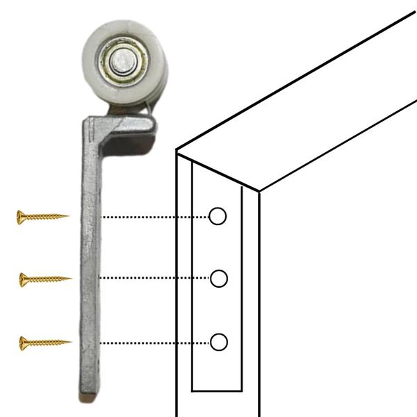 Imagem de Roldana Fixa Para Porta de MDF à partir de 15mm