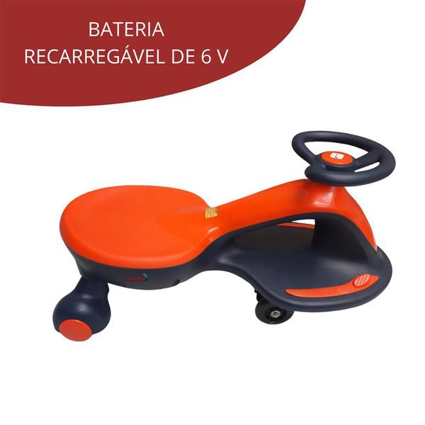 Imagem de Rolimã Car Elétrico Infantil Importway Laranja 6V BW188LR