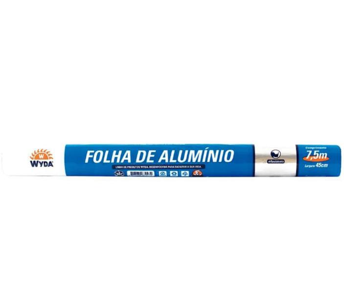 Rolito De Alumínio 45Cm X 7.5Mts Wyda Imagem de Rolito De Alumínio 45Cm X 7.5Mts Wyda