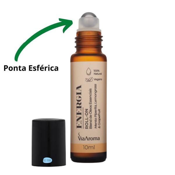 Imagem de Roll on Energia Blend de Óleos Essenciais Via Aroma 10ml