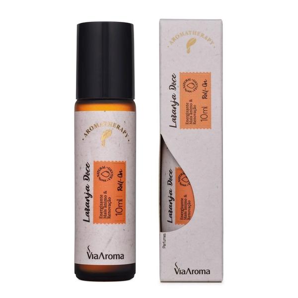 Roll-On Óleo Essencial laranja doce Via Aroma - 10ml Imagem de Roll-On Óleo Essencial laranja doce Via Aroma - 10ml