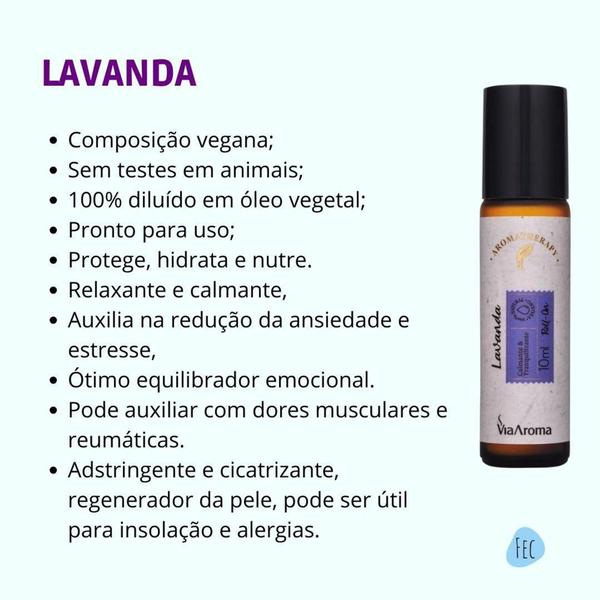 Imagem de Roll-on Óleo Essencial Lavanda Via Aroma 10ml