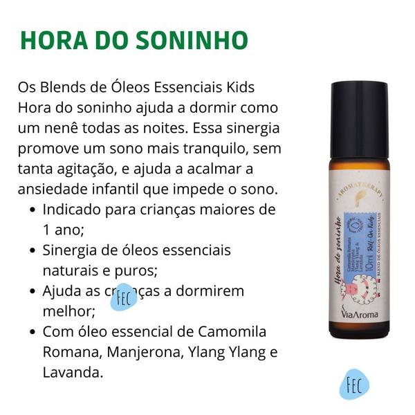 Imagem de Roll-on Óleos Essenciais Kids Hora do Soninho Via Aroma - 10ml