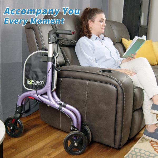 Imagem de Rollator Planetwalk Premium 3 Rodas para Idosos