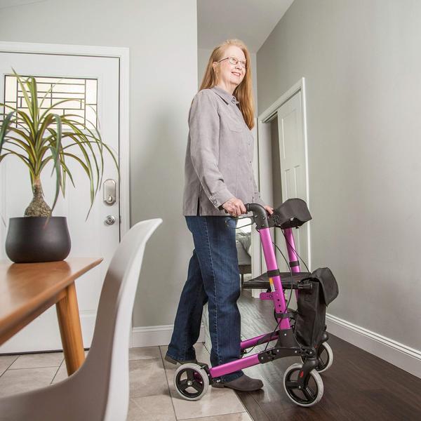 Imagem de Rollator Walker HealthSmart Walker com assento e encosto