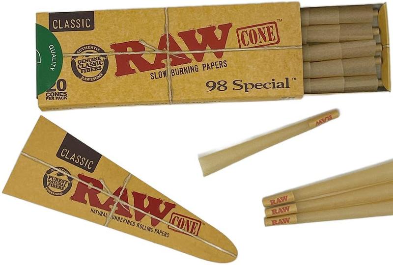 Imagem de Rolling Papers RAW 98 Special, pacote de 20 com pontas de 98 mm