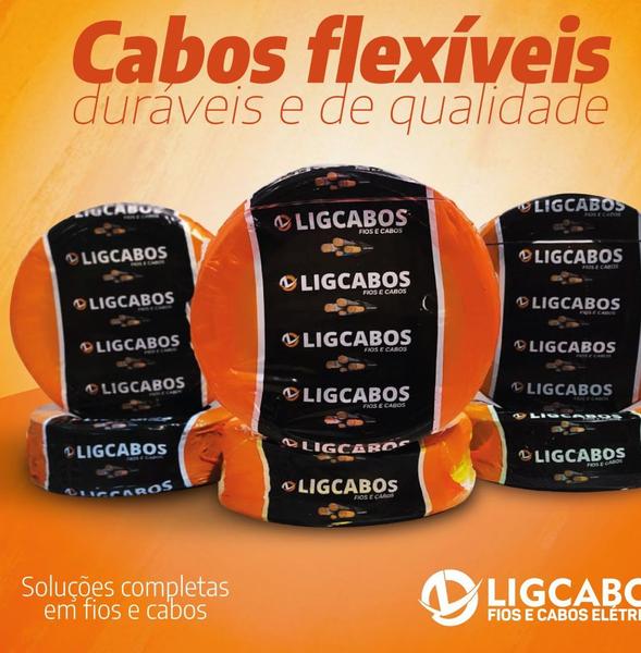 Rolo 06m Cabo Elétrico Flexível 6mm Unipolar - 06 Metros - LigPrime Imagem de Rolo 06m Cabo Elétrico Flexível 6mm Unipolar - 06 Metros