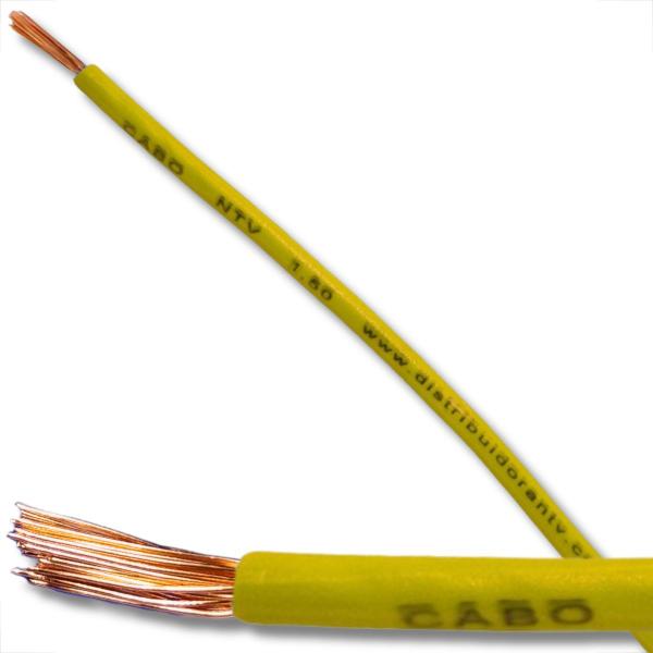 Rolo 100 metros cabo flexivel 1,5 mm fio automotivo 100% puro cobre reforçado elétrico para carro - Permak Imagem de Rolo 100 metros cabo flexivel 1,5 mm fio automotivo 100% puro cobre reforçado elétrico para carro