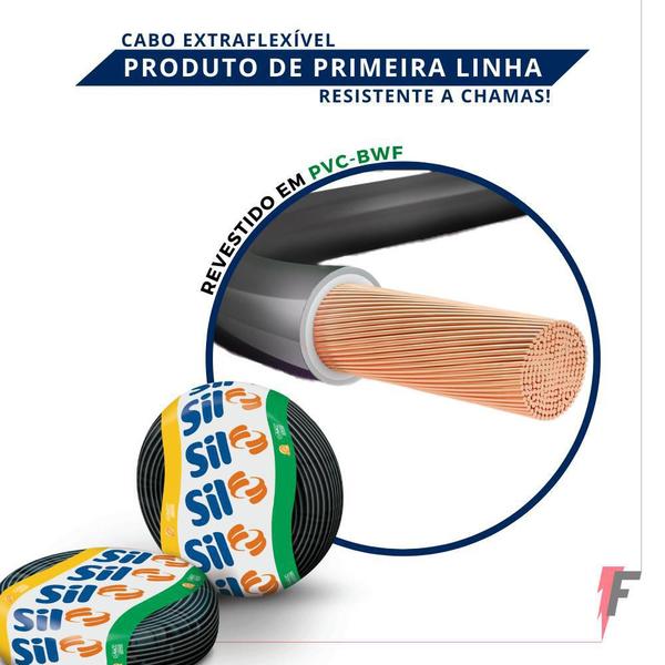 Imagem de Rolo 100M Cabo Flexivel 1.50 Mm Preto - Sil