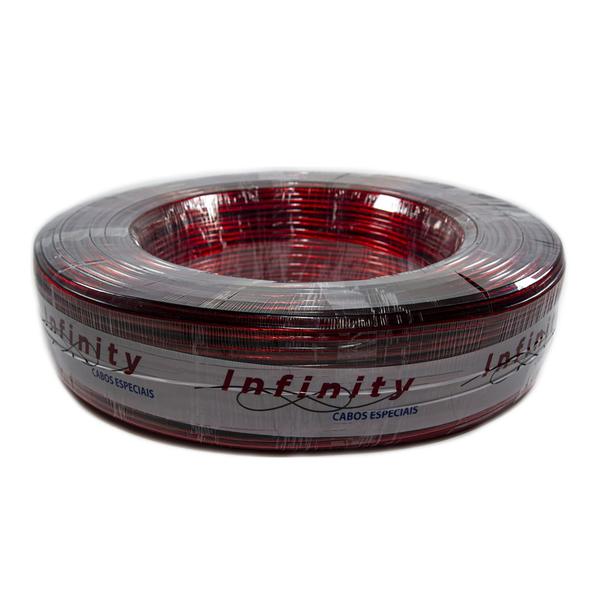 Rolo 15m Cabo de Som Cordão Bicolor 2x2,5mm 12v PVC 2x12 Awg - Infinity Imagem de Rolo 15m Cabo de Som Cordão Bicolor 2x2,5mm 12v PVC 2x12 Awg