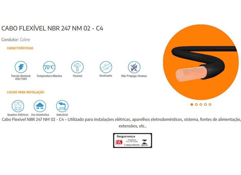 Rolo 25m Cabo Elétrico Flexível 2,5mm Unipolar - 25 Metros - LigPrime Imagem de Rolo 25m Cabo Elétrico Flexível 2,5mm Unipolar - 25 Metros
