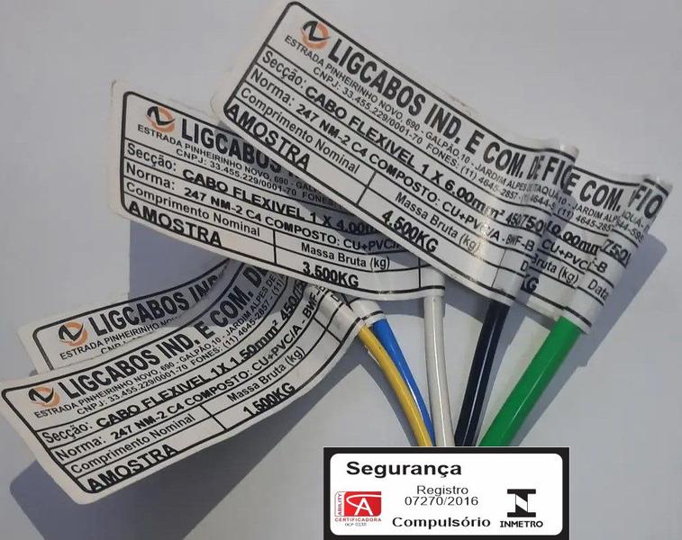 Rolo 25m Cabo Elétrico Flexível 2,5mm Unipolar - 25 Metros - LigPrime Imagem de Rolo 25m Cabo Elétrico Flexível 2,5mm Unipolar - 25 Metros