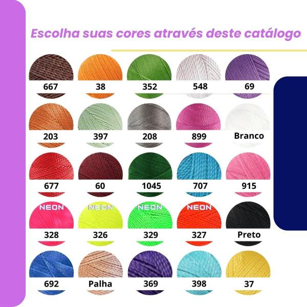 Rolo 335 metros 0,5mm fio encerado para micromacrame - A loja da Bia Imagem de Rolo 335 metros 0,5mm fio encerado para micromacrame