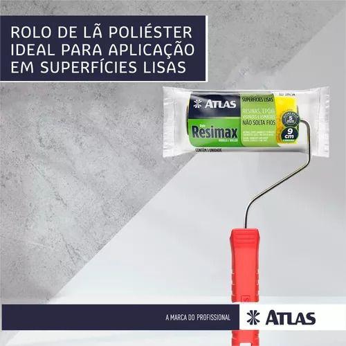 Imagem de Rolo 9cm Resimax Não Marca A Pintura / Aplicação - Kit 3 Und