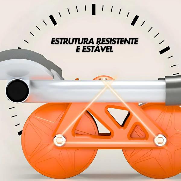 Imagem de Rolo Abdominal Roda Rebote Automático Rodas Aderentes Freio