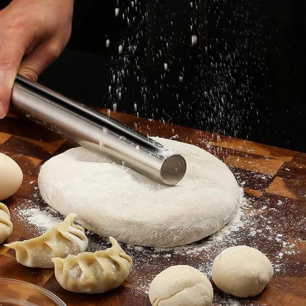 Imagem de Rolo Antiaderente De Aço Inoxidável Para Pão, Pastelaria, Pizza, Biscoitos, Utensílios De Cozinha