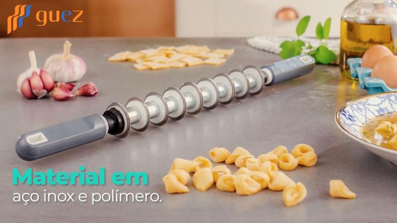 Imagem de Rolo cortador de massas tiras 2,90cm ravioli agnoline capeletti salgados