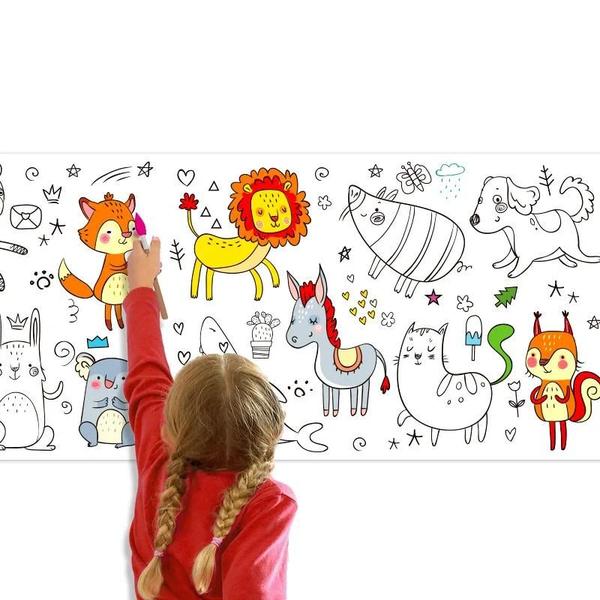 Imagem de Rolo de Desenho Gigante para Colorir (300cm) - Brinquedo Educativo Infantil