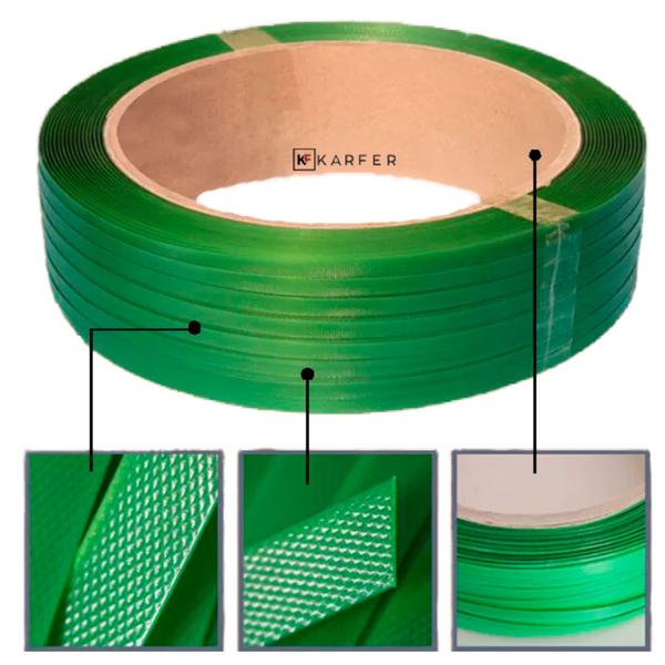 Rolo de Fita Pet 16mm - Karfer Imagem de Rolo de Fita Pet 16mm