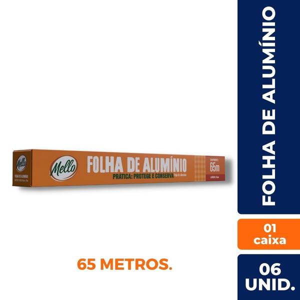 Imagem de Rolo de folha de aluminio (45x65 m.) c/ 6 un. (mello)