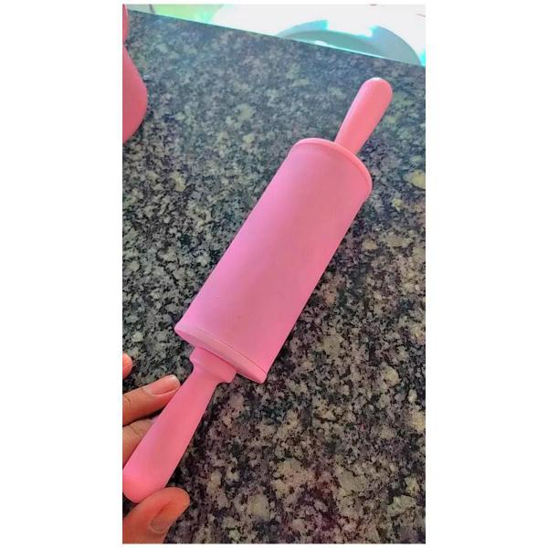 Imagem de Rolo de Massa de Silicone e Plástico 22cm Antiaderente