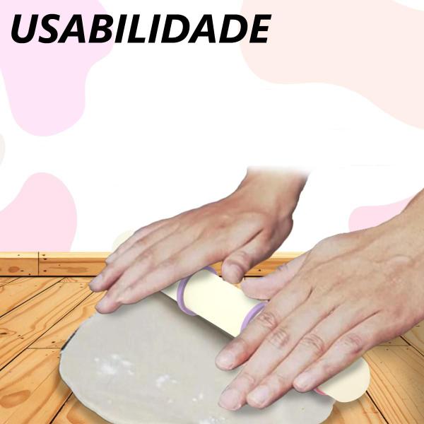 Imagem de Rolo de massa para pão com nivelador de plástico dasshaus