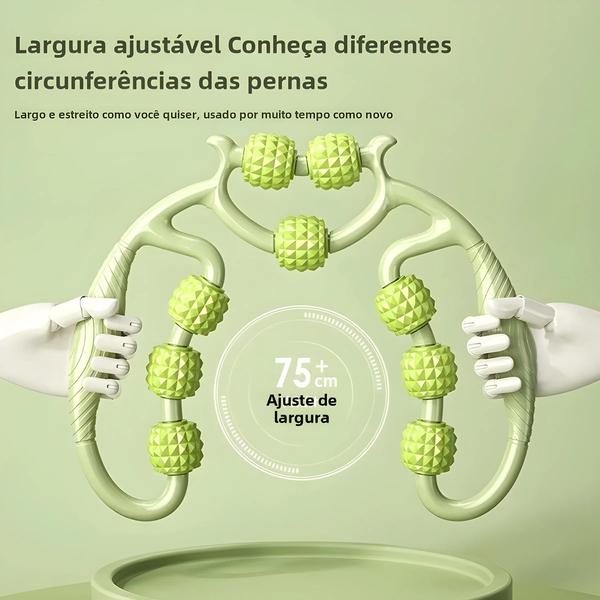 Imagem de Rolo de Massagem Circular para Pernas - 12 Rodadas para Relaxamento Muscular