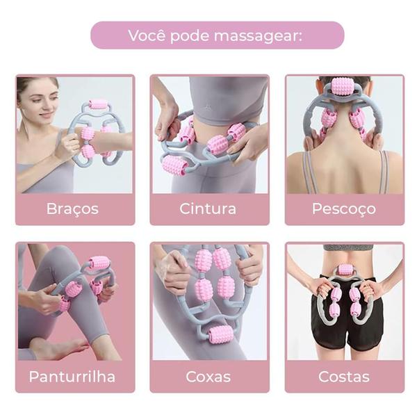 Imagem de Rolo de Massagem Corporal Manual 