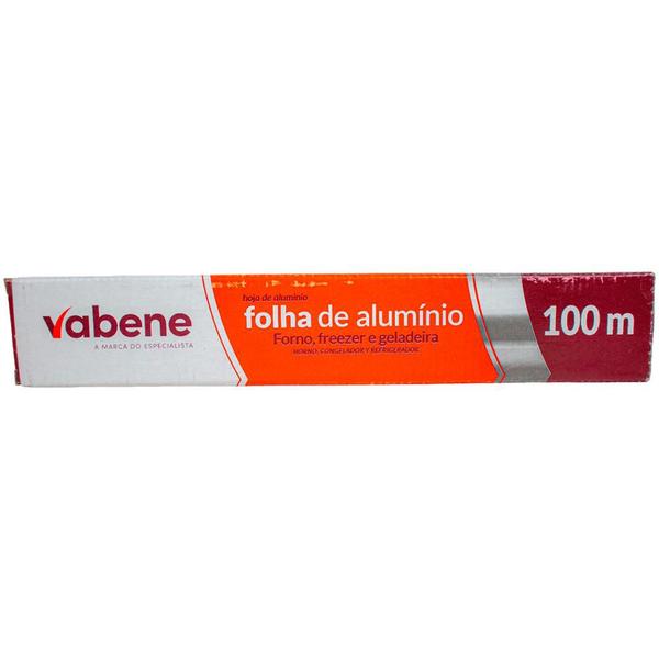 Imagem de Rolo de Papel Alumínio 30 cm x 100 Metros Vabene 