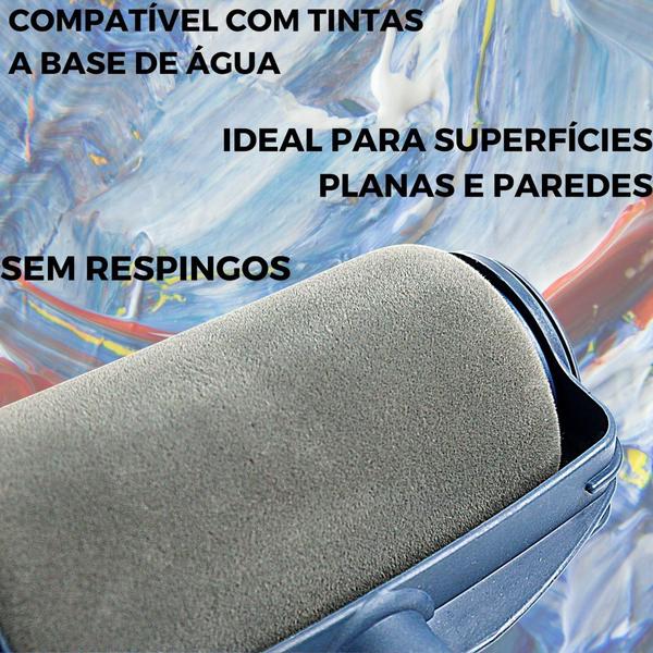 Imagem de Rolo De Parede Mágico Inteligente Anti Respingo Com Reservatório 500ml Sem Sujeira - SHOPP