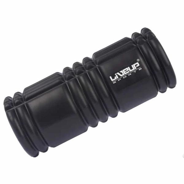 Rolo de Soltura Massageador para Yoga e Pilates Preto Liveup Sports Imagem de Rolo de Soltura Massageador para Yoga e Pilates Preto Liveup Sports