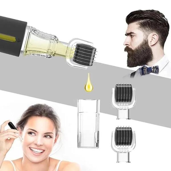 Imagem de Rolo Derma de Titânio com 105 Pinos - Tratamento para Crescimento de Cabelo e Barba