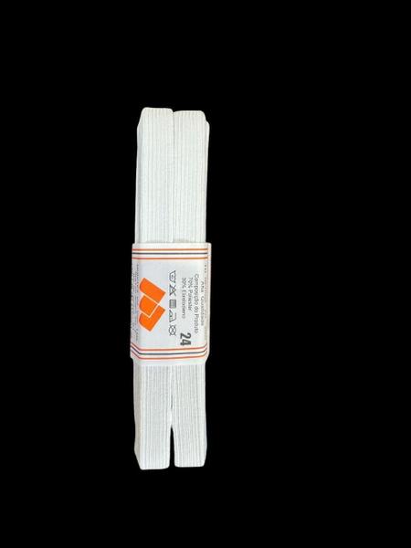 Rolo Elástico Chato Nº24 Branco 1,5Cm Com 10Mts Cada-Kit 4Un - Elite Imagem de Rolo Elástico Chato Nº24 Branco 1,5Cm Com 10Mts Cada-Kit 4Un