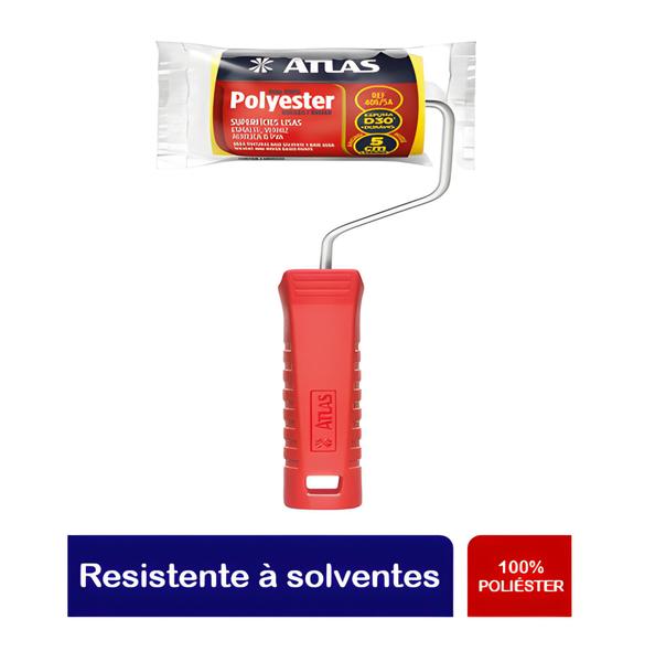 Imagem de Rolo Espuma Atlas 5cm Pintura Garfo Suporte Poliester Atlas