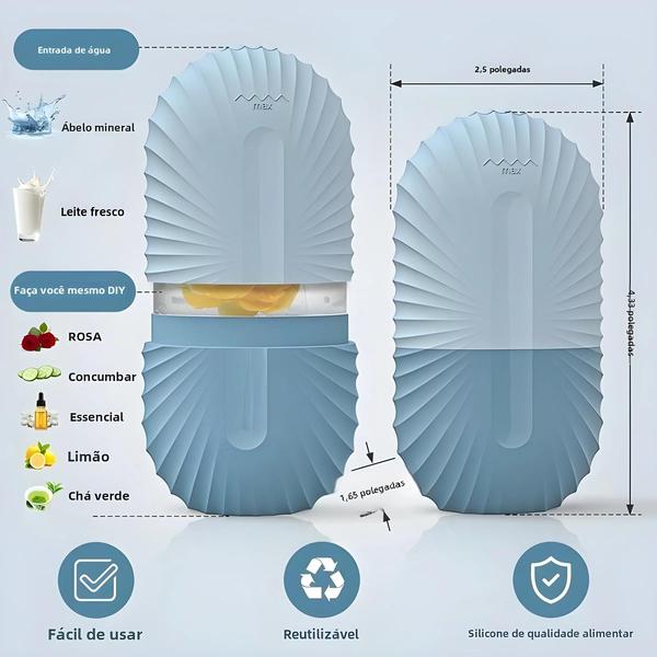 Imagem de Rolo Facial de Gelo de Silicone - Anti-Envelhecimento e Massageador para Olhos Inchados