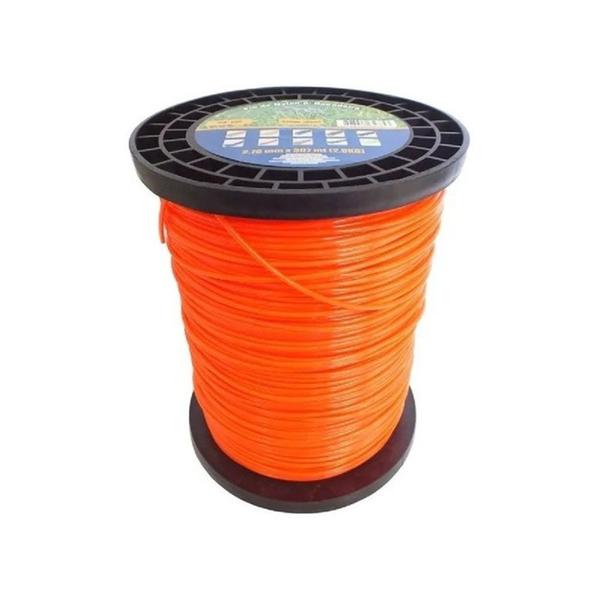 Imagem de Rolo Fio De Nylon 2.70mm Laranja 307mt (2kg) para roçadeira