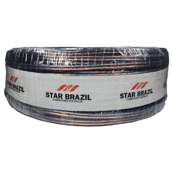 Imagem de Rolo Fio Paralelo Star Brazil Bicolor Cristal 2x1,5mm 100m