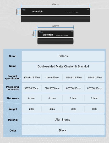 Imagem de Rolo fosco Cinefoil Selens de 30 cm x 4 m para moldar a luz