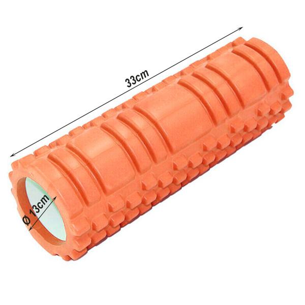 Imagem de Rolo Massagem Foam roller liberação Miofascial exercícios Laranja 894-O - Lorben